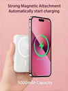 Multicolor Magnetic Power Bank – Ultra-Thin 5000mAh, 15W Fast Wireless Charging, MagSafe Compatible