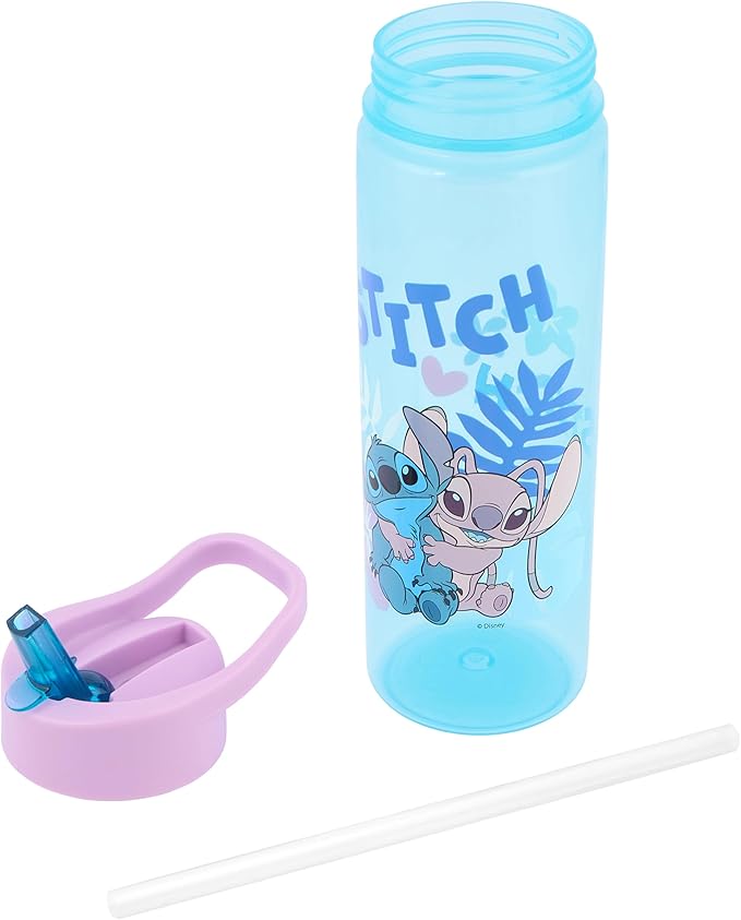 "SEASEVEN 1L Sports Water Bottle + Disney 600ml Kids Bottle | Leak-Proof, BPA-Free, Straw Design – Perfect for Gym, School, Office & Outdoor"