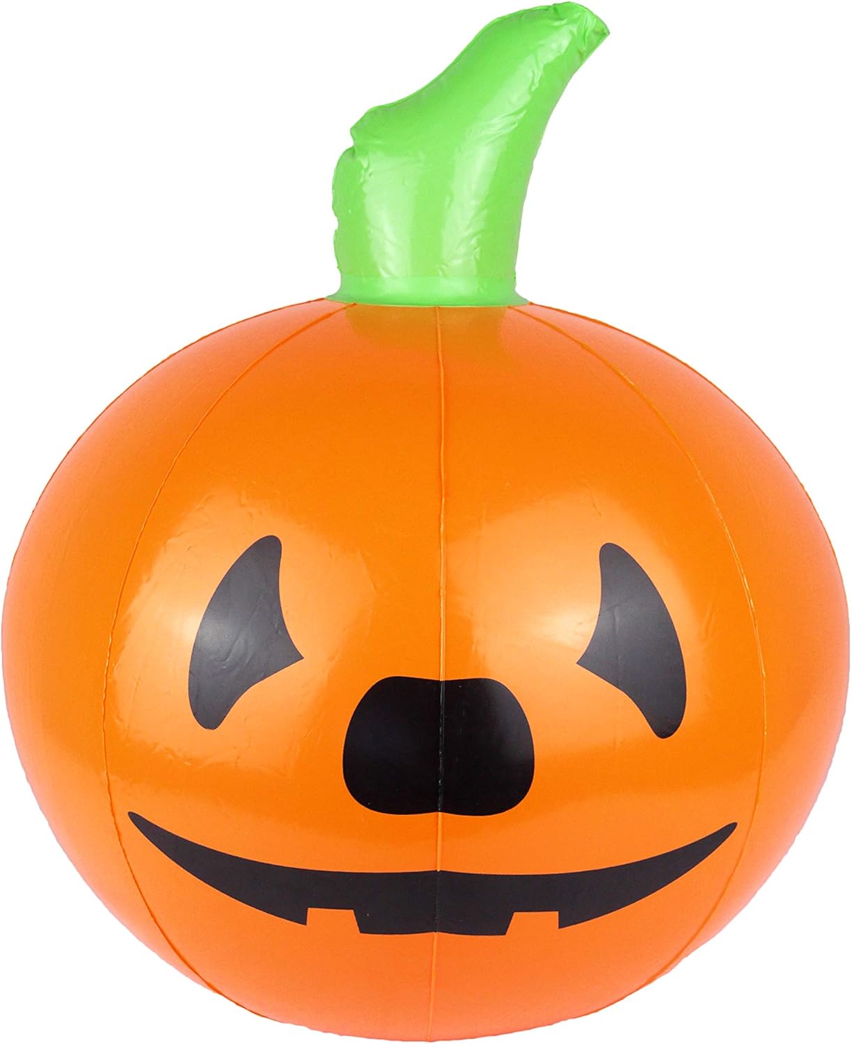 Halloween Decoration Combo Pack – Caution Tape (25m) + Inflatable Pumpkin (35cm)